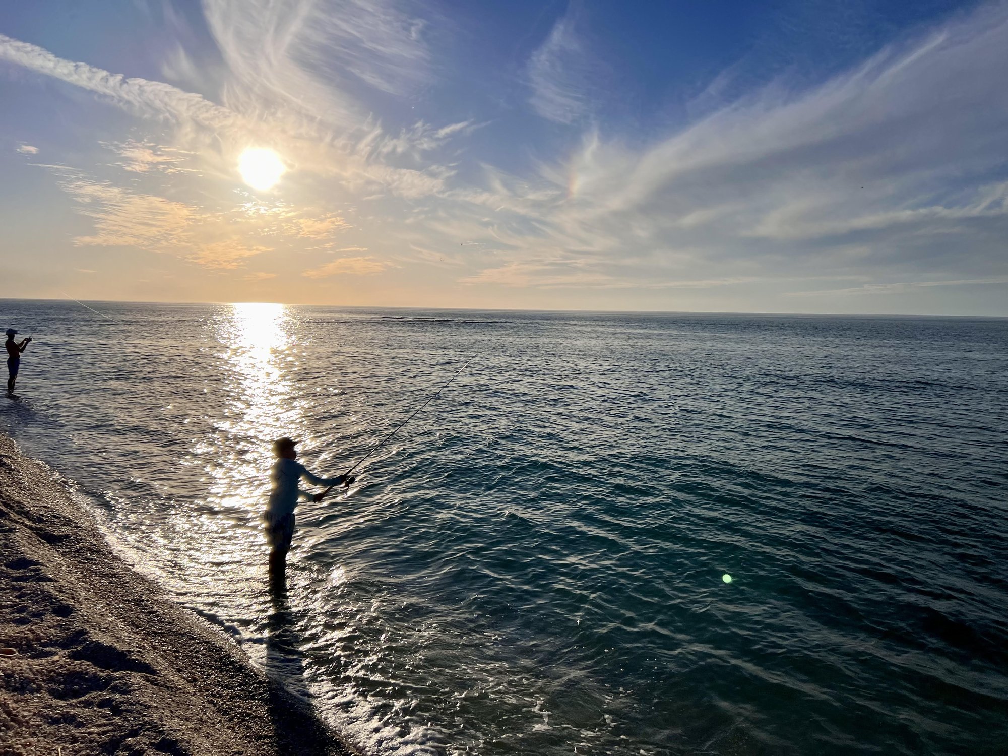 Sunset fishing on the Gulf of Mexico from North Captiva